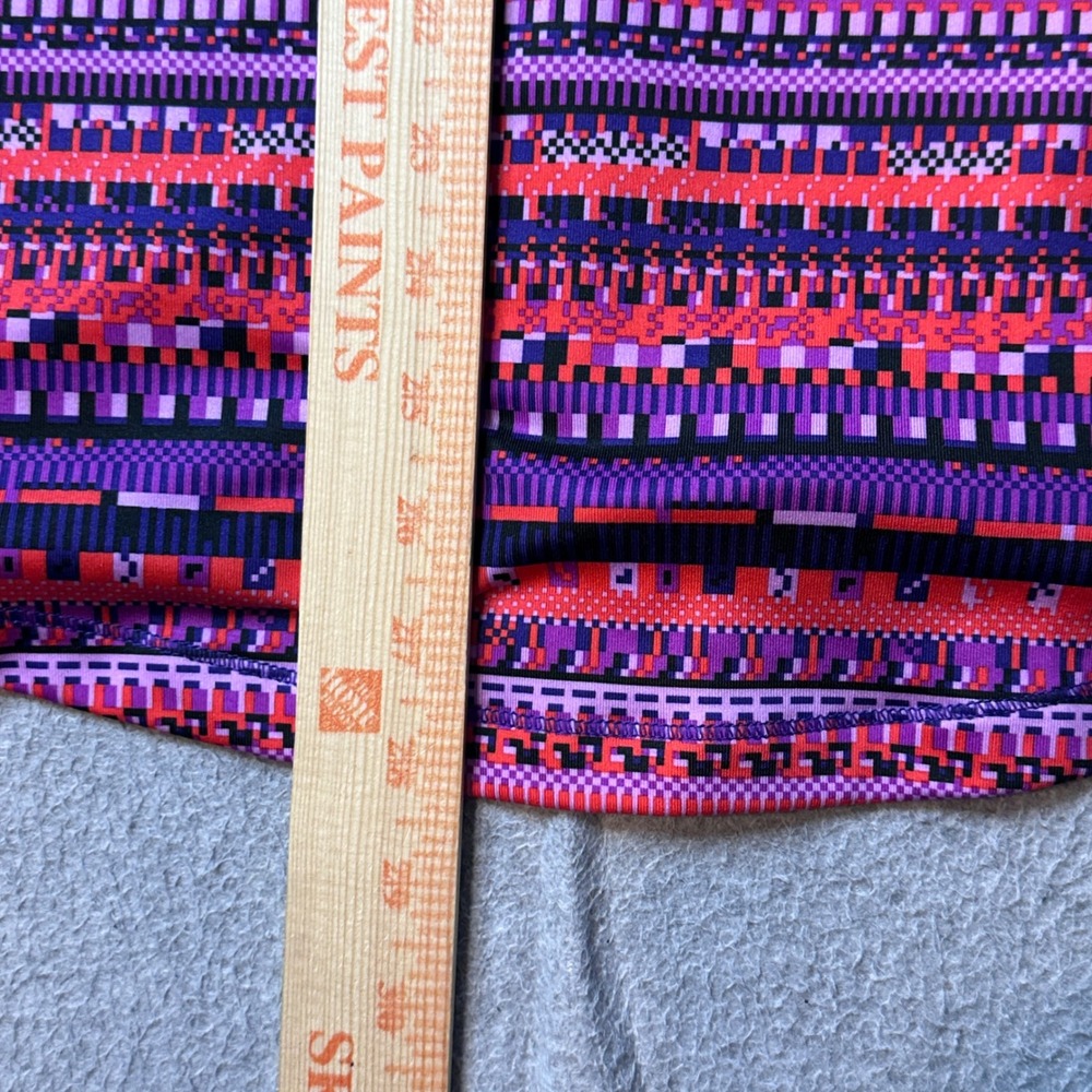 Nike Pro Pullover Womens L Purple Dri-FIT 1/4 Zip Geometric Print 685681-696 - Picture 11 of 13